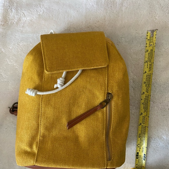 Universal Thread Yellow Canvas Backpack - Picture 2 of 3